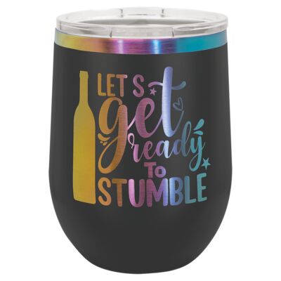 Laser Etched ION PRISM 12 oz. Stainless Steel Stemless Wine Tumbler w/Lid LWCLTM890 ION PRISM 12 oz. Stainless Steel Stemless Wine Tumbler w/Lid Thumbnail