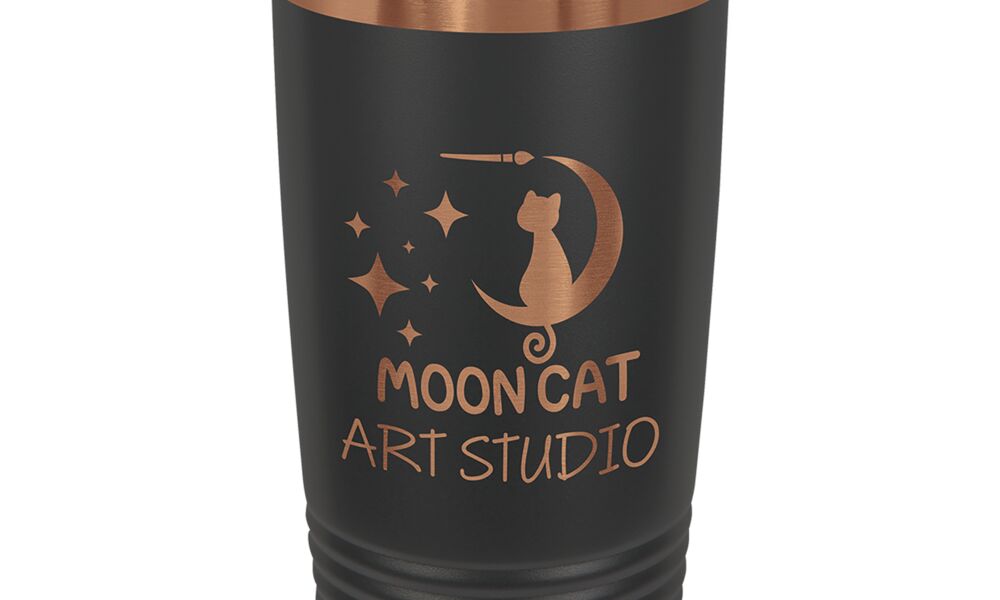 Black/Rose Gold 20 oz. Stainless Steel Tumbler Thumbnail