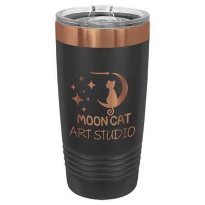 Laser Etched Black/Rose Gold 20 oz. Stainless Steel Tumbler LWCLTM7290 Black/Rose Gold 20 oz. Stainless Steel Tumbler Thumbnail