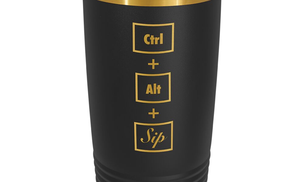 Yellow/Ghost Black ION-Plated Ringneck Tumbler Thumbnail