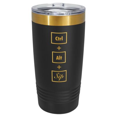 Laser Etched Yellow/Ghost Black ION-Plated Ringneck Tumbler LWCLTM7279 Yellow/Ghost Black ION-Plated Ringneck Tumbler Thumbnail