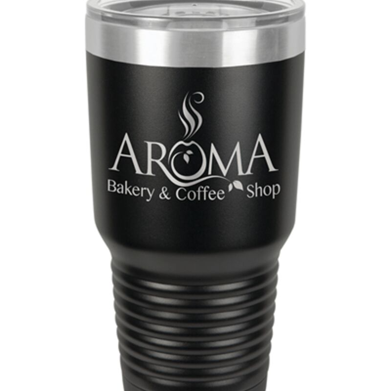 30 oz. Ringneck Stainless Steel Tumbler w/Clear Lid Thumbnail