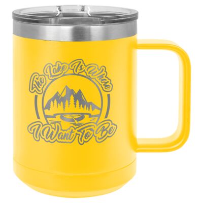 Laser Etched 15 Oz. Polar Camel Stainless Steel Vacuum Insulated Handle Mug LWCLHM15 15 Oz. Polar Camel Stainless Steel Vacuum Insulated Handle Mug Thumbnail