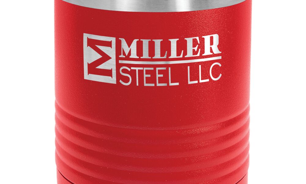 10 oz. Stainless Steel Tumbler w/Clear Lid Thumbnail